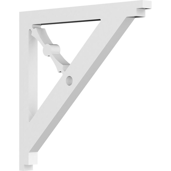 Ekena Millwork Artisan Architectural Grade PVC Bracket, 5/8"W X 8"D X 8"H BKTP01X08X08AR - main